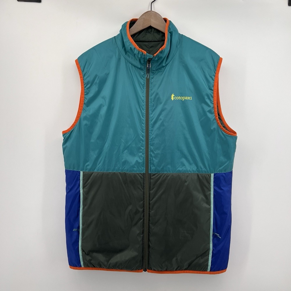 Cotopaxi Teca Calido Vest Size 2XL Multicolor Ship Wreck Color Block Puffer